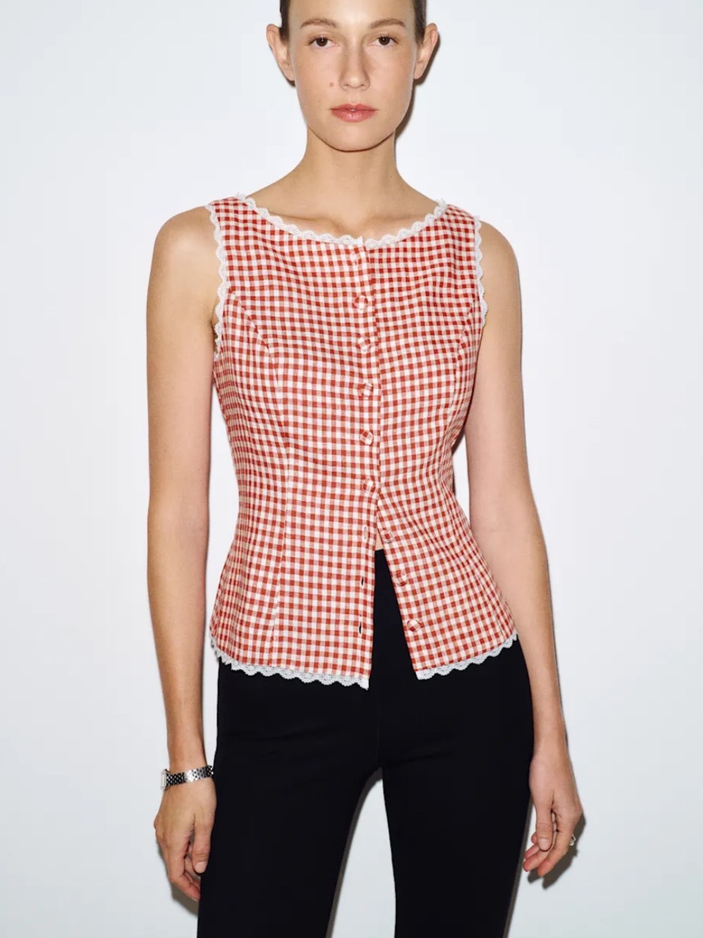 NWT Reformation Amela Linen Top Size 2